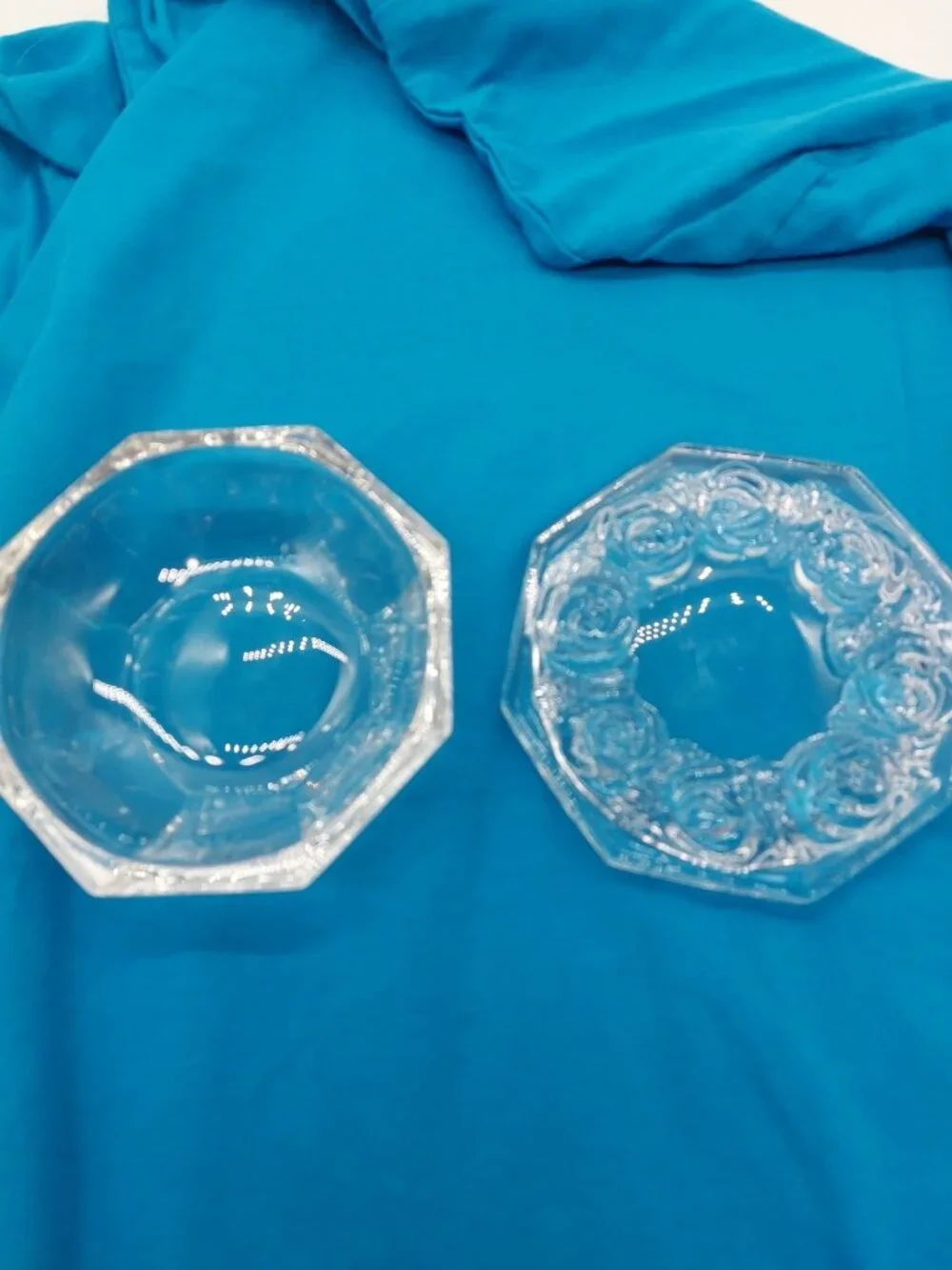 Royal Crystal Rock RCR 24% Lead Crystal Hexagonal Trinket Box